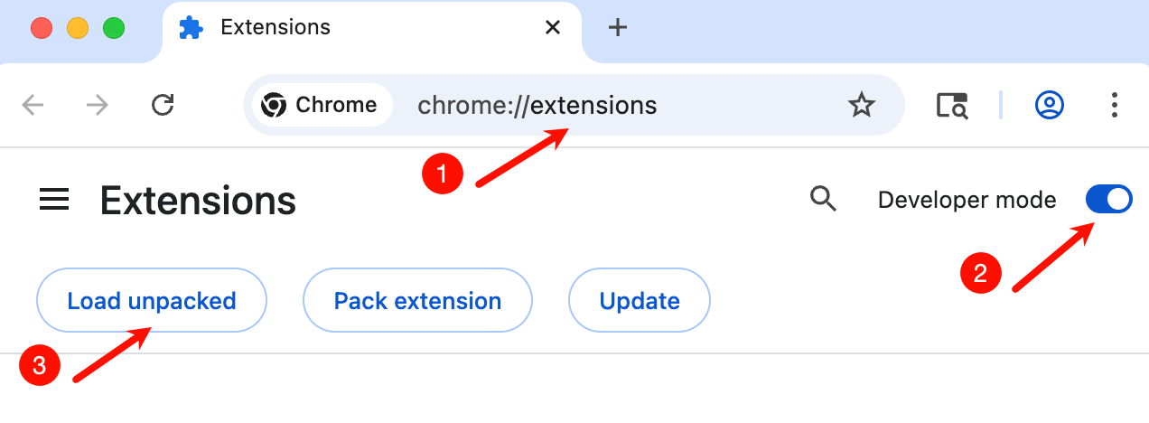 Enable developer mode